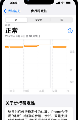 安图iPhone手机维修如何在iPhone开启'步行稳定性通知'