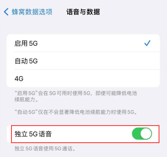 安图苹果14维修分享iPhone 14 Pro如何开启VoNR 