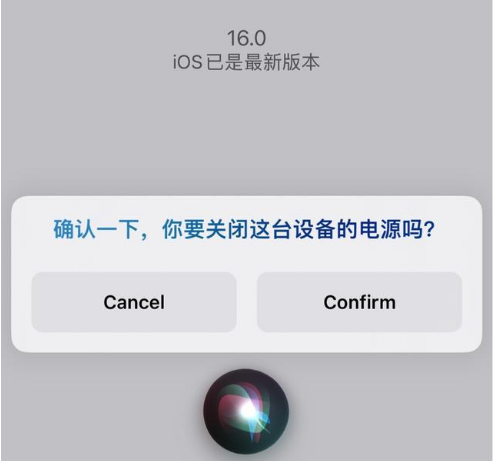 安图苹果手机维修分享iOS 16 Beta5为什么要取消Siri语音关机功能 
